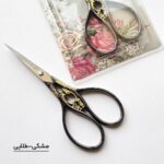 قیچی لاکچری مشکی طلایی